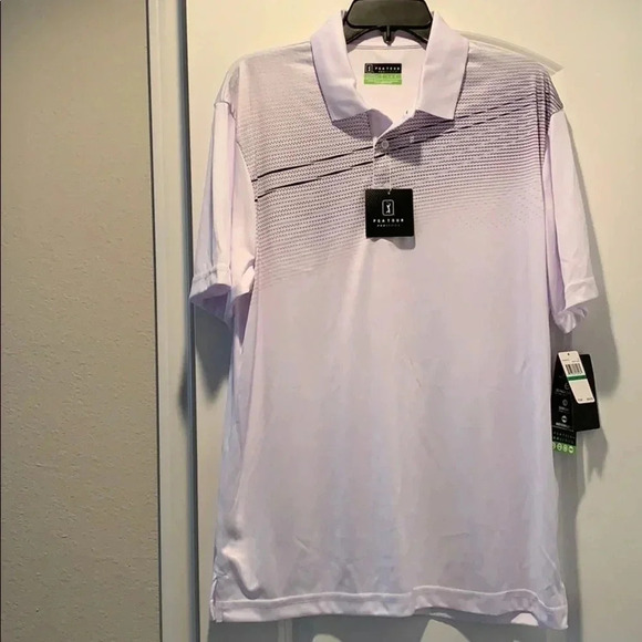 PGA Tour Golf Polo Athletic Fit Performance Shirt - Picture 2 of 11